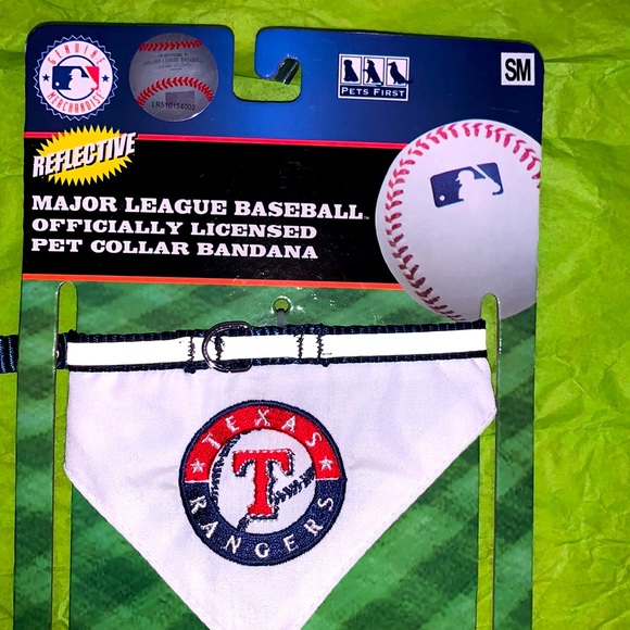 Reflective Small Texas Rangers pet collar bandana - Picture 2 of 4